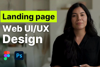 design eye catching figma website UI and landing pages