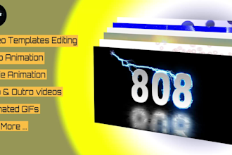 edit any after effects template or create it for you