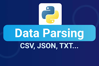 do python script to parse, convert CSV, json, HTML, sql, txt