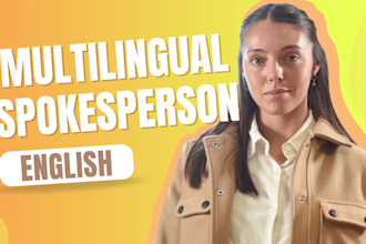 be a professional spokesperson video or ugc video creator in english