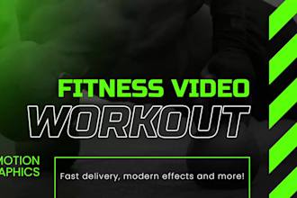 create fitness and workout video for social media