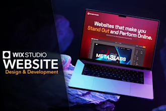 web design an interactive wix studio website, wix website development