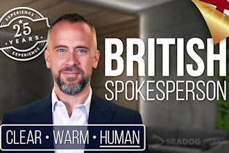 record an engaging spokesperson video for you