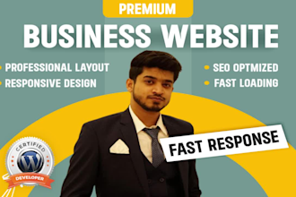 do simple and professional wordpress business website design