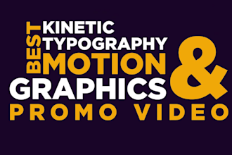 make kinetic typography promo video in 24 hours