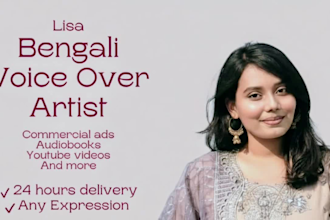 record female bengali or bangla voice over for your project