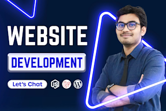 do website development, develop custom website as full stack web developer
