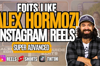 edit alex hormozi style videos for meta youtube and tiktok