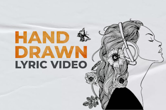 create hand drawn lyric video