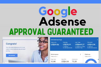 provide guaranteed google adsense approval service