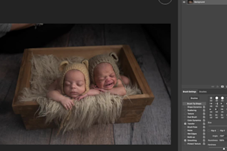 composite your newborn photography