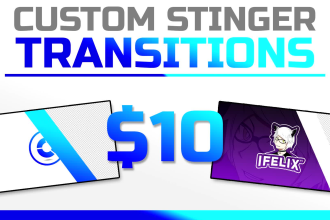 create a clean, custom stinger transition for streams