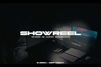 create a showreel for your website, app or company