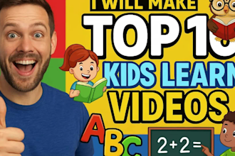 make learning videos for youtube kids channel