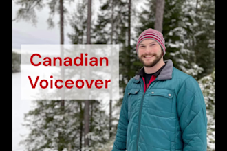 record a deep voice over for narrating youtube videos