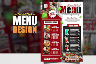do food flyer, food menu, or restaurant menu design