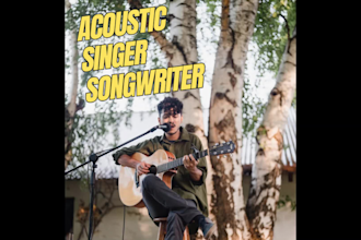 be your acoustic folk pop songwriter and make you a custom song