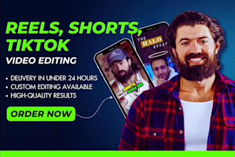 edit dropshipping reels, tioktok and shorts in 24 hours