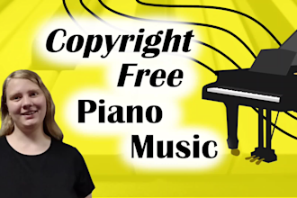 create custom, piano music copyright free