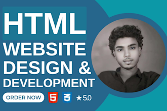do website design and website development HTML CSS and javascript