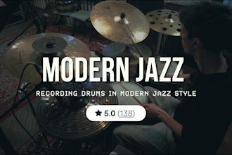 record modern jazz acoustic live drums