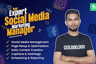 be your social media marketing manager and content creator