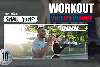do professional fitness workout video editing