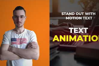 create dynamic text animation for your video