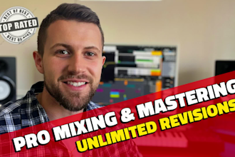 provide audio mixing and mastering as a pro mixing engineer