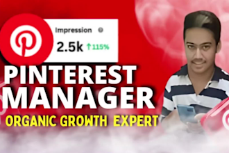 manage pinterest account with SEO optimized pins and boards