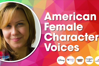 perform a female north american character voice over