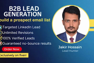 do targeted b2b lead generation, linkedin sales lead,build a prospect email list