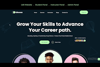 build a custom lms website for educators and online courses