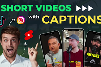 edit tiktoks, instagram reels and youtube shorts with captions