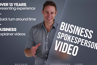 be your professional spokesperson for your company video