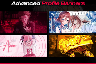design discord profile banner with best animation and effects