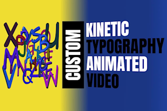 create custom kinetic typography animated video