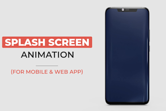make an animated gifs, splash screen for mobile app, web app