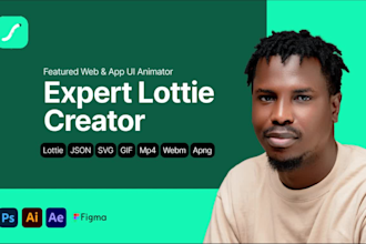 create lottie svg animation for your website or mobile app UI