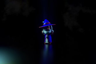 create a 3d visual loop animation