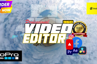 do cinematic 360 video editing, insta360 and gopro