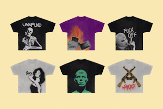 do t shirt design skate, edgy, vintage streetwear for you