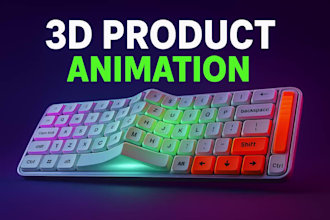 do 3d product animation commercial for increasing sales