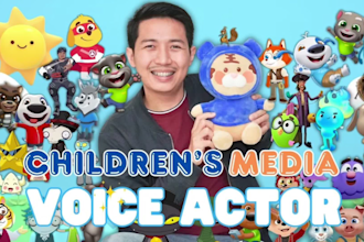 record a voiceover for your childrens book or kids animation project