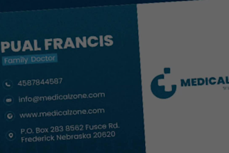 design a stunning business card for your startup business