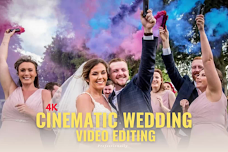 cinematic wedding video editor teasers, highlights, reels