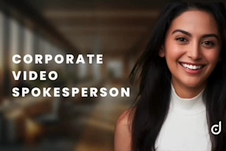 be your corporate video spokesperson