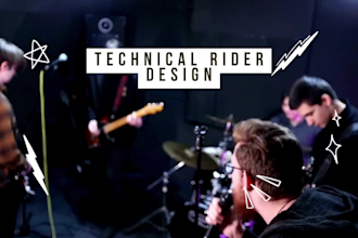 design and write a stage plot and a tech rider for your show