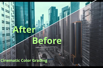 cinematic 4k color grading and color correction for youtube