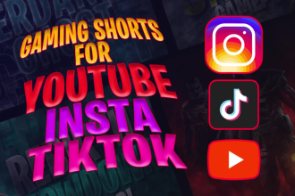 create engaging gaming shorts for youtube, instagram, and tiktok